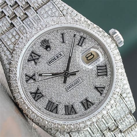 full diamond watch rolex|rolex full diamond original.